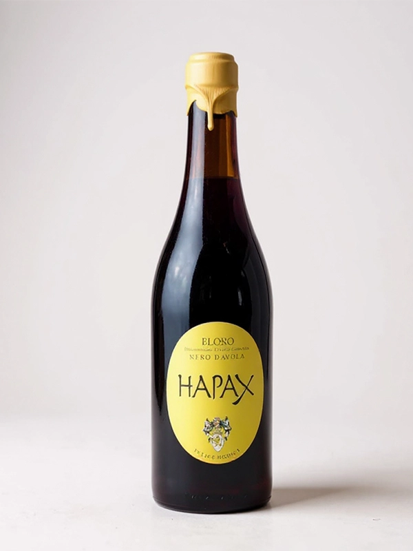 Vin rouge DOC Eloro Hapax 2015 Felice Modica 75 cl en bouteille, cuvée spéciale.