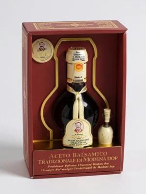 Vinaigre balsamique de Modène DOP 15 ans Acetaia Reale - Leonardi 100 ml en bouteille.