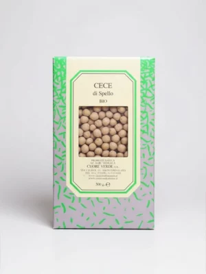 Pois chiches Ceci di Spello BIO Cuore Verde 500 gr paquet, légumineuses biologiques.