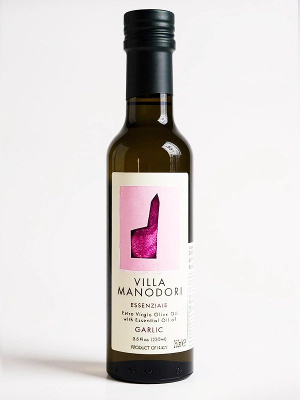 Huile d’olive extra vierge à l’ail – Villa Manodori