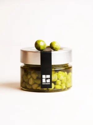 Fleurs de câpres Pantelleria huile d'olive Incuso 90 gr en bocal, produit rare.