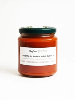 Purée de tomate rustique BIO Paglione 314 gr en bocal, passata épaisse.