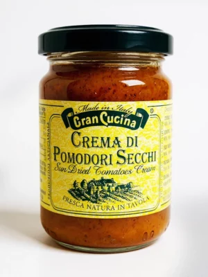 Crème de tomates séchées Gran Cucina 130 gr en bocal, préparation italienne.