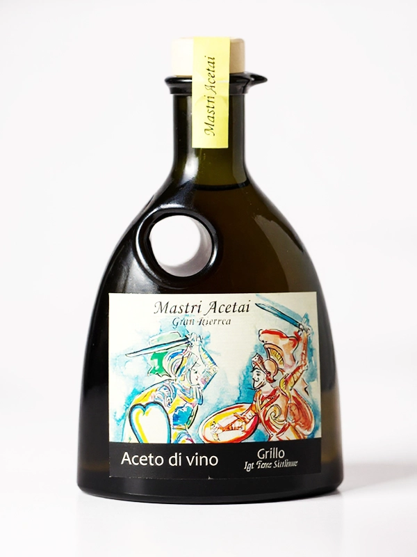Vinaigre blanc réserve cépage Grillo Trazzere Del Gusto 250 ml bouteille