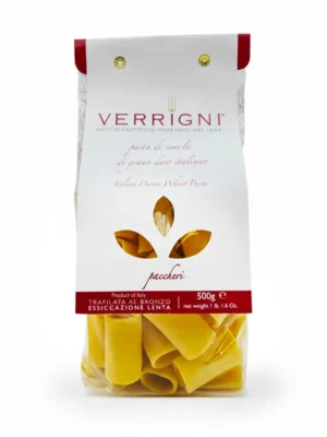 Paccheri semola Verrigni 500 g pâte italienne artisanale en paquet