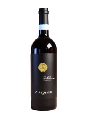 Vin rouge DOP Montepulciano d’Abruzzo Divus 2020 Ciavolich 75 cl bouteille.
