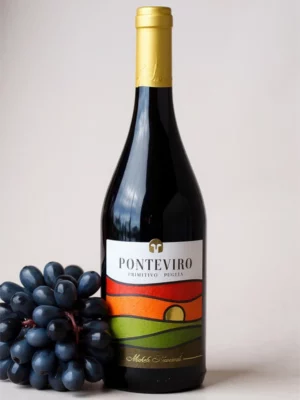 Vin rouge IGT Puglia Ponteviro 2022 Michele Biancardi 75 cl en bouteille.