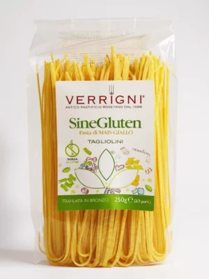 Tagliolini sans gluten Verrigni 250 g pâte italienne fine en paquet